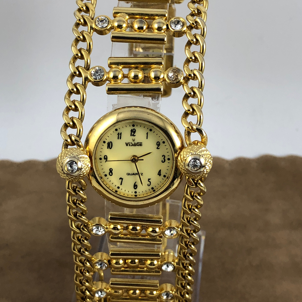 Vintage Visage Watch Chain Link Bracelet